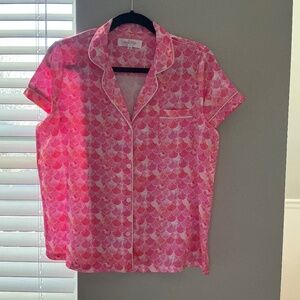 Pink satin Seashell PJ set